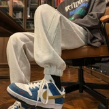 Демисезонные трендовые штаны, в американском стиле, свободный крой