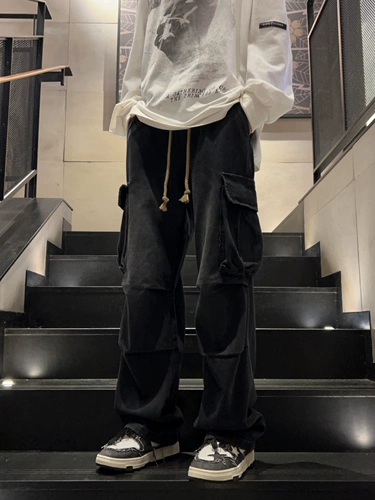 Осенние демисезонные джинсы, штаны для отдыха, США, оверсайз