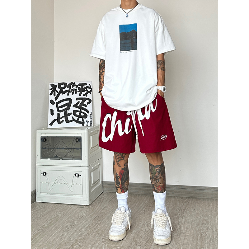 American-Style Basketball Shorts for Men 2026 New Summer Outdoor Sports Mid-Length Pants Loose Casual Large Size Six-Five Length Shorts