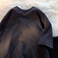 DCM001-черные короткие рукава из чистого хлопка