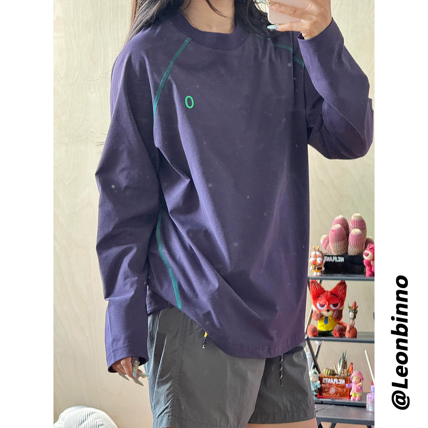 紫色跑步运动防晒速干衣男女款夏季骑行服大码轻薄冰丝长袖t恤衫