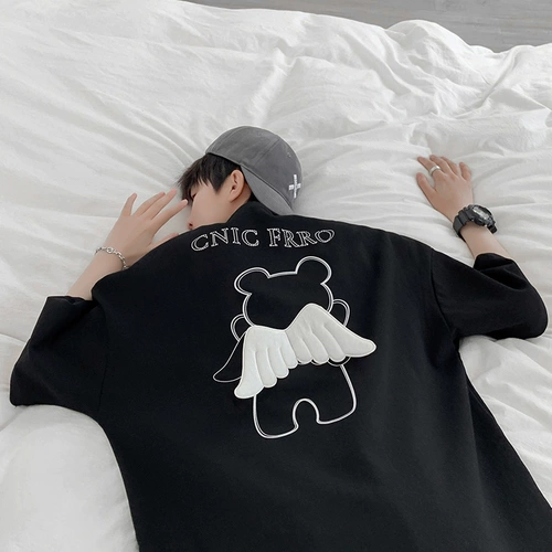 Сексуальная брендовая трендовая футболка с коротким рукавом для влюбленных, оверсайз