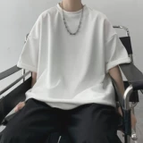 Tide, летняя базовая ретро футболка для отдыха, короткий рукав, изысканный стиль, в американском стиле