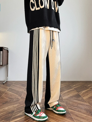 Мужские осенние демисезонные модные штаны, США, подходит для подростков, свободный прямой крой