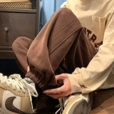 Демисезонные трендовые штаны, в американском стиле, свободный крой