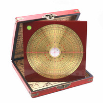 Professional time-honored brand Luo Guoyuan 8-inch Sanyuan Xuankong Flying Star 89 pure copper Feng Shui compass for beginners with high precision