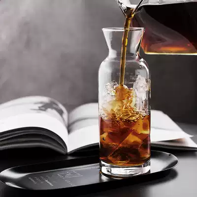 One Ming one person to eat imported glass American drip hand iced coffee sharing pot juice bottle 250ml