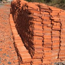 Red Strips Brick Small Brick Bunk Ground Applid Wall Earth Kilns Fired Non-Wheel Kiln Goods Glossy Hair Face Flipside Manufacturers Direct Sales