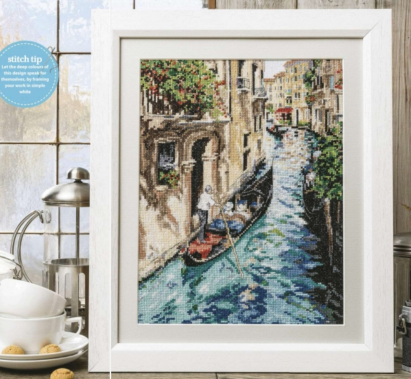 Cross Stitch Electronic Drawing Redraw File Cross Stitch Gold 129 Scenes-Venice