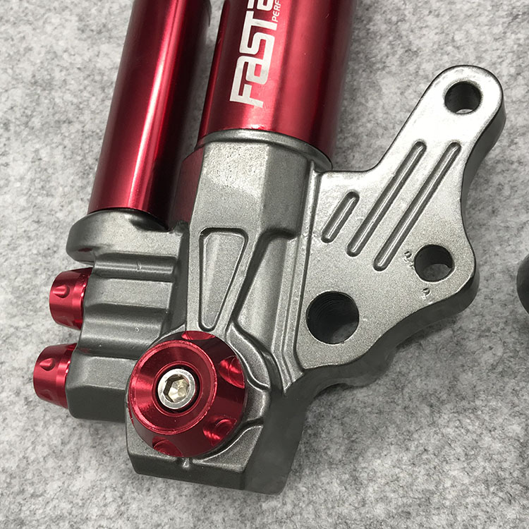 Bắt chước Fuk Hei GY6 WISP RSZ thế hệ thứ hai sửa đổi phuộc trước giảm xóc trước 27mm giảm xóc trước với giảm xóc túi khí - Xe máy Bumpers giảm xóc sau xe máy