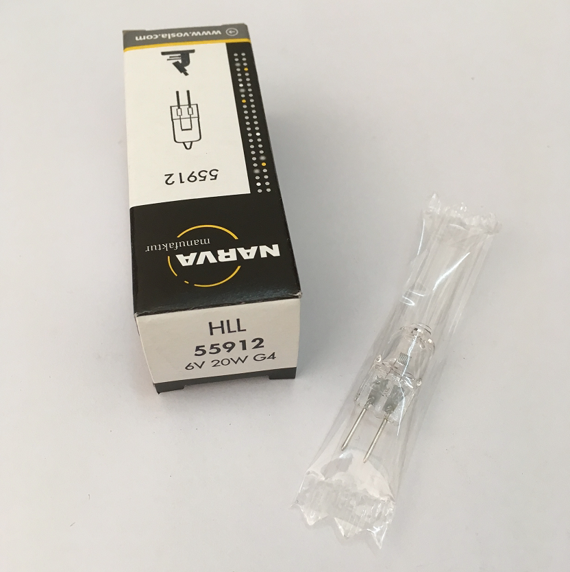 NARVA 55912 6V20W bulb HLL 6V 20W G4 10H 1000 hours biochemical bulb lamp