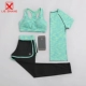 Зеленый комплект, короткий рукав, 3 предмета