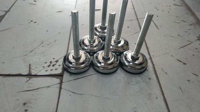 Galvanized heavy machine foot Fixed foot adjustment feet support ground chassis 60 screw M16 M12