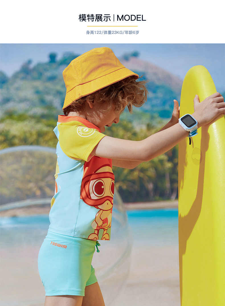 Đồ bơi trẻ em nhỏ bé của ToshWIM chia tay áo ngắn - Bộ đồ bơi của Kid đồ bơi nàng tiên cá cho bé gái