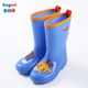 hugmii children's rain boots spring and summer boys and girls non-slip baby rubber shoes rain boots fashionable children's water shoes mid-tube