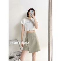 Irregular skirt skirt women spring and autumn 2021 new summer high waist A- line dress hip step skirt spring dress