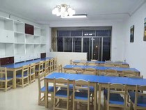 Solid wood kindergarten childrens painting art table tutoring training class picture book library trustee class primary school students desks and chairs