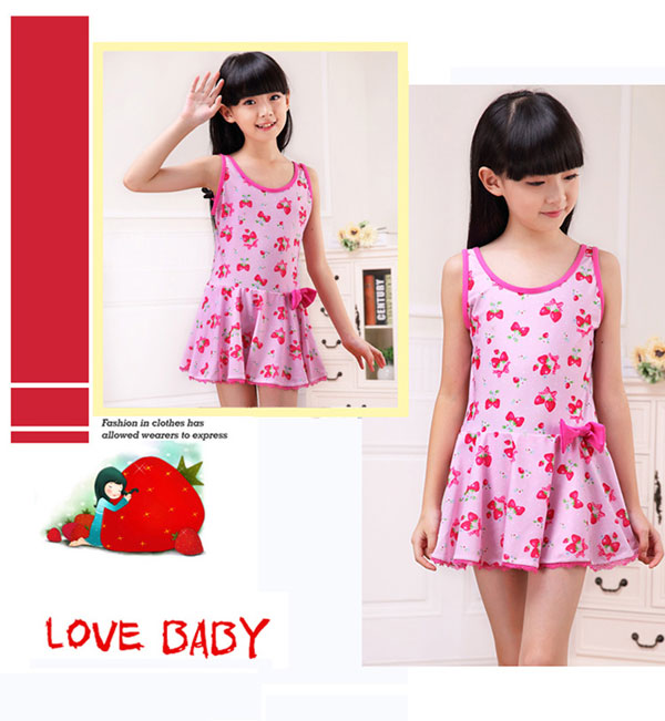 Áo tắm cho bé gái Xiêm Công chúa Váy Boxer Big Boy Winter Spa Girls Áo tắm cho trẻ em quần bơi trẻ em