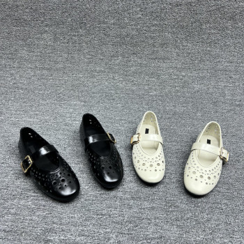 Flat bottom one-line fastener mesh breathable single shoes mary jane shoes Flat bottom one-line fastener mesh breathable single shoes mary jane shoes