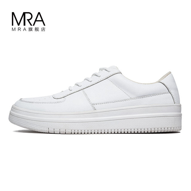 MRA super hot white shoes men's shoes spring 2024 new breathable versatile thick-soled white sneakers casual shoes trendy shoes