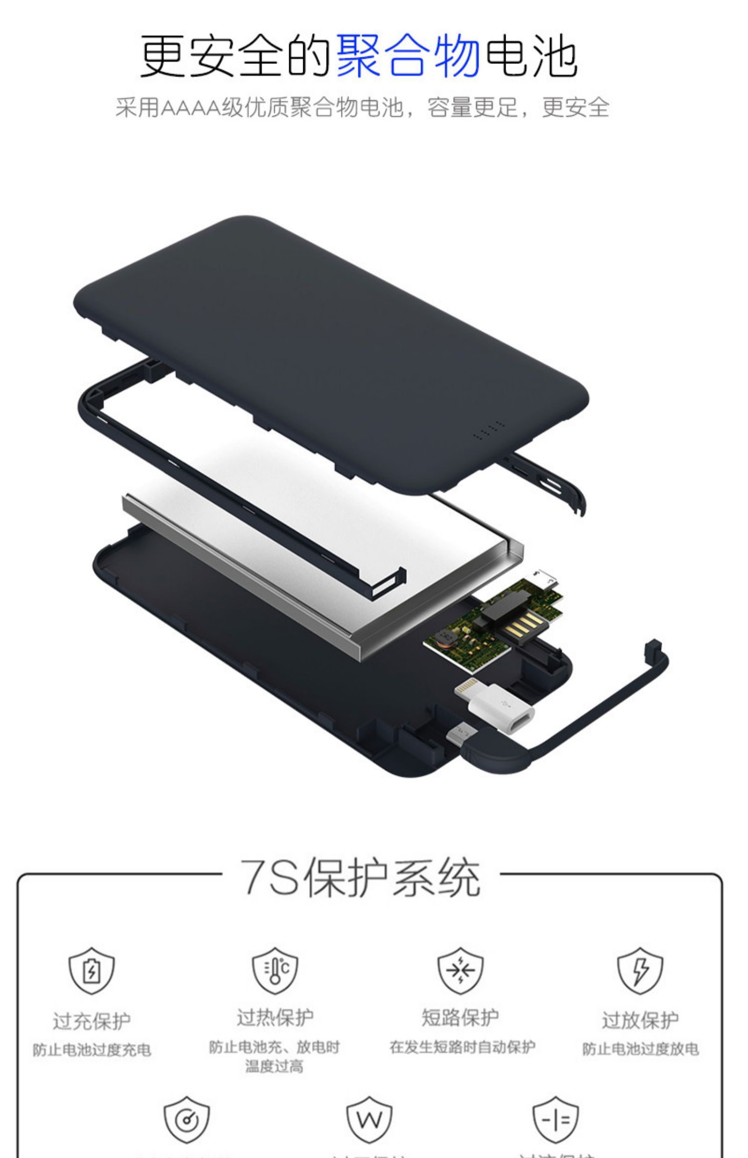 Vbcool siêu mỏng đi kèm với dòng sạc kho báu 5000m Apple phổ biến công ty điện thoại di động tùy chỉnh logo