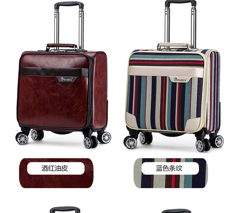 Hành lý xe đẩy nhỏ trường hợp nữ trọng lượng nhẹ 18-inch hành lý nam Oxford vải vali nhỏ 16 inch nội trú mẫu vali kéo đẹp