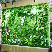  Simulation plant decoration Fake plant wall Green plant wall Lawn wall decoration Flower wall Simulation green plant wall decoration