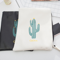 Yo-yo Han version printed PU Makeup Bag Large Capacity Containing Bag Travel Portable Cosmetic Containing Finishing Pack