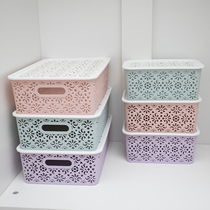 Yo-yo Hollowed-out Desktop Lingerie Containing Box Drawer Plastic Finishing Box Home Covered Bra Underpants Containing Box