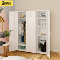 Single door wardrobe Slit locker Home balcony storage cabinet Simple change bedroom wardrobe Small apartment hanging wardrobe