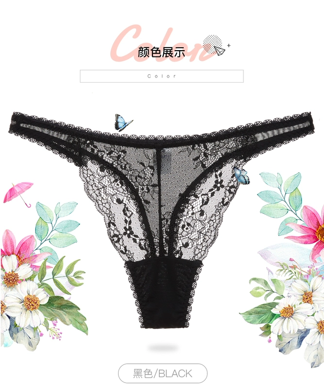 Cô gái làm đẹp nhà mới châu Âu và Mỹ gợi cảm ren thong nữ trong suốt nóng bỏng cám dỗ quan điểm đồ lót T từ phần mỏng
