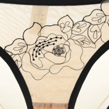 少女美屋 Летние ультратонкие трусы, сексуальные дышащие штаны, с вышивкой, размер