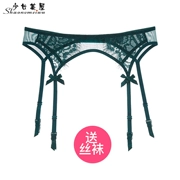 Cô gái Vẻ Đẹp Nhà Mùa Hè Sexy Trong Suốt Màu Xanh Đậm Lông Mi Ren Garter Belt Cáp Treo Đặt Quan Hệ Tình Dục Gửi Vớ