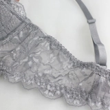 Сексуальное нижнее белье, комплект, тонкий поддерживающий бюстгалтер, 2 предмета