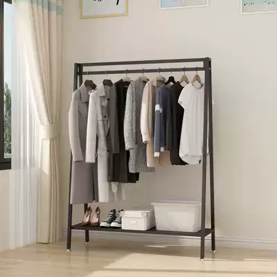 Hanging clothes rack floor bedroom storage shelf household simple wrought iron coat rack simple modern clothes rack
