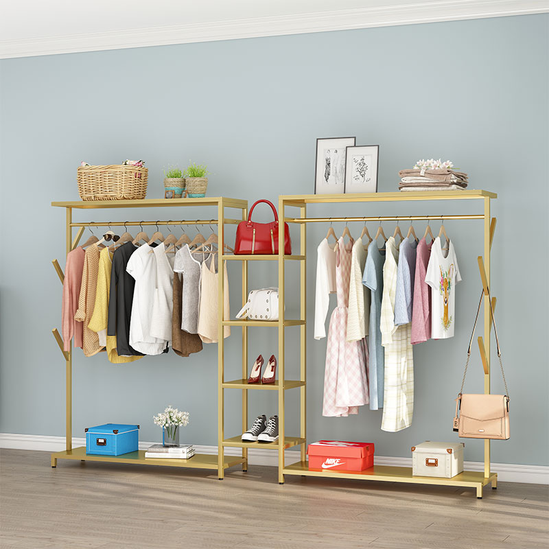 Bedroom Creative Cloister Hood Home Clotheshorse Hanger Floor Bedroom Net Red Multifunction Shelf North Europe