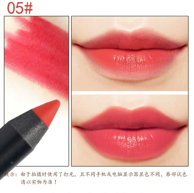 Lip Pencil lip liner chính hãng không thấm nước kéo dài không đánh dấu miễn phí bài tự động màu nude người mới bắt đầu vẽ son môi bút chì chì kẻ môi morphe