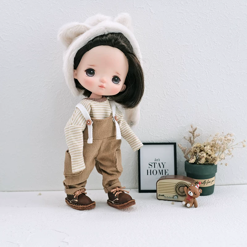 [Large -scale small people] Blythe Holala three-point plush ears hat