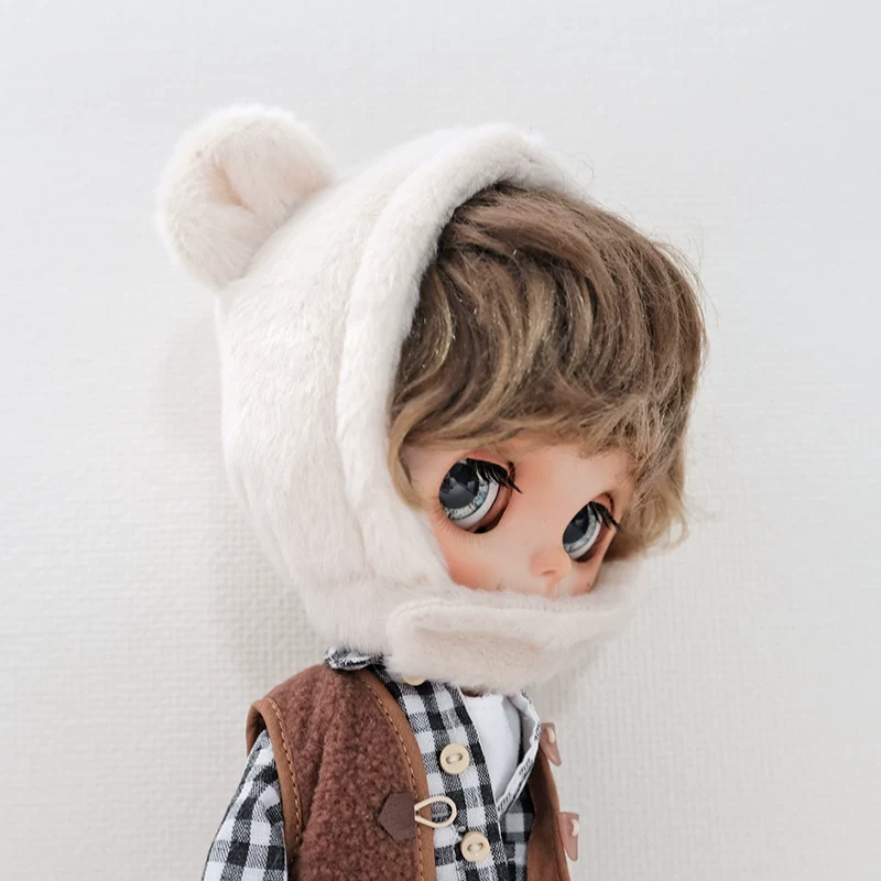 [Large -scale small people] Blythe Holala three-point plush ears hat