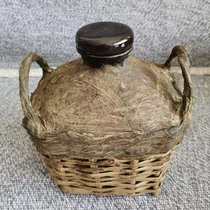 1kg to 5kg antique strip wine basket blood material mulberry paper pasting wine container ceramic liner wine basket