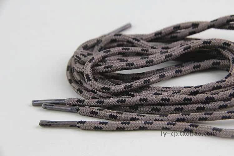 Giày ngoài trời ren mặc kháng mật độ cao leo núi ren dài unisex dây giày cao su