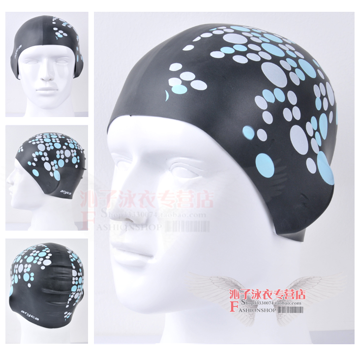 9,9 nhân dân tệ vận chuyển Alice Jia silicone bóng điểm mũ bơi nam Nói chung không thấm nước thoáng khí mũ bơi mũ bơi giá rẻ