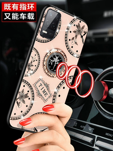 Oppo, чехол для телефона, стеклянный защитный силиконовый резиновый рукав, ремешок, realme, защита при падении, 135G, популярно в интернете