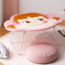 Bed lazy computer desk dormitory students learn upper shop foldable simple home girl cartoon small book table