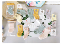 3 pairs of baby Four Seasons socks cotton boys and girls 1-3 years old loose socks baby newborn spring and autumn cotton socks