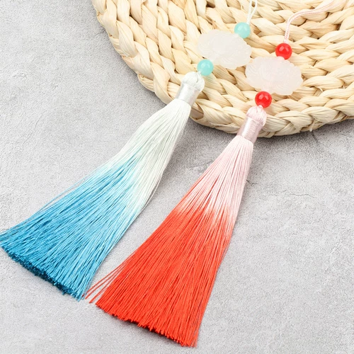 Двусторонние китайские аксессуары с кисточками, подвеска, ханьфу, градиент, китайский стиль