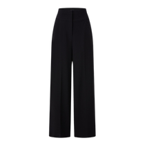 PORTS Ppose womens dress 2024 Early spring new casual Jane approx. loose black triacetate 100 hitch pants