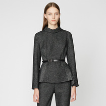 PORTS Bao Lai autumn and winter womens simple semi-turtleneck knitted top LA9N025GCF005