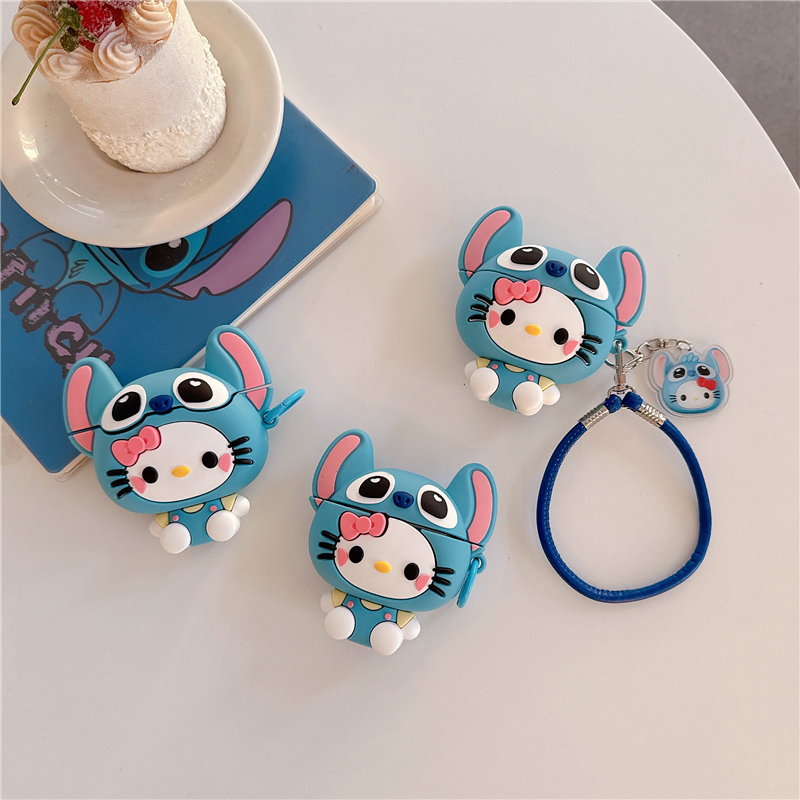 Stitch Kt Cat Earphone Case Suitable for Vivo Tws5, Vivo Tws4 Hi-Fi Version, Cute Vivo Tws3Pro Protective Case, Vivo Tws2E Cartoon Iqoo Tws 1 Female X1 Stitch Kt Cat Earphone Case Suitable for Vivo Tws5, Vivo Tws4 Hi-Fi Version, Cute Vivo Tws3Pro Protective Case, Vivo Tws2E Cartoon Iqoo Tws 1 Female X1