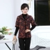 Phụ nữ trung niên mùa thu và mùa đông tay ngắn cộng với áo nhung cotton bà ngoại mặc áo cotton nửa tay độn áo mẹ áo dạ trung niên Quần áo của mẹ